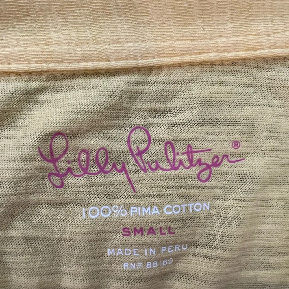 LILLY PULITZER yellow tank top, Size: S - Picture 3 of 5